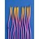 Candles for Cake "Serpentine", 12 pcs, gradient gold and purple