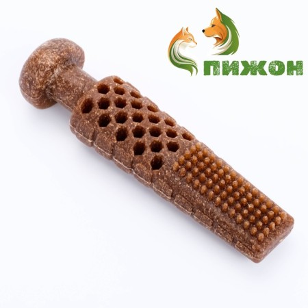 Dog toy "Tower", TPR+Bamboo, Massage, 14 x 2.8 cm-1