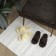 Home slippers "Lera", size 38-39, dark brown color