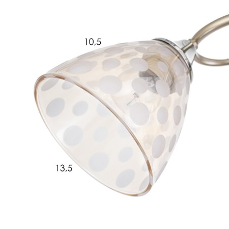 Lamp ceiling Sollar 60x60x26, 5x60W E27, gold, chrome-5