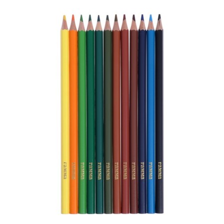 Pencils of 12 colors "Forest landscape", PVC-1