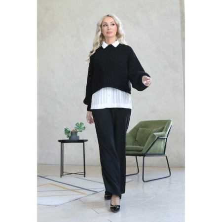 Women's sweater wisell, size 44, black color-7