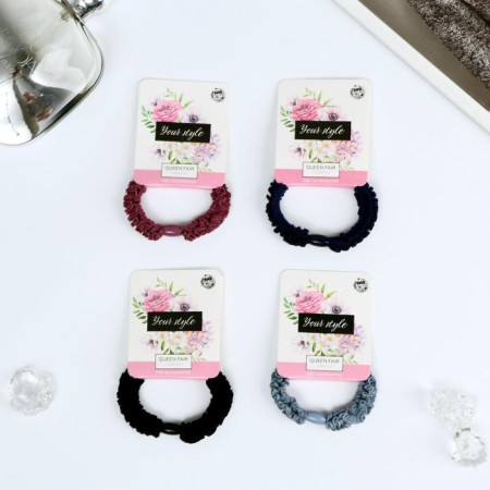 Hair gum "Paula" shallow wave, mix-1