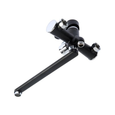 Accoona A71111F bath mixer, silumin, 35mm cartridge, pour 30 cm, black/chrome-1