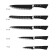 Lenardi knife set, on a stand, 6 items