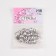 Rhound rhinestones “oval”, rimmed, 8 × 10 mm, 20 pcs, silver color