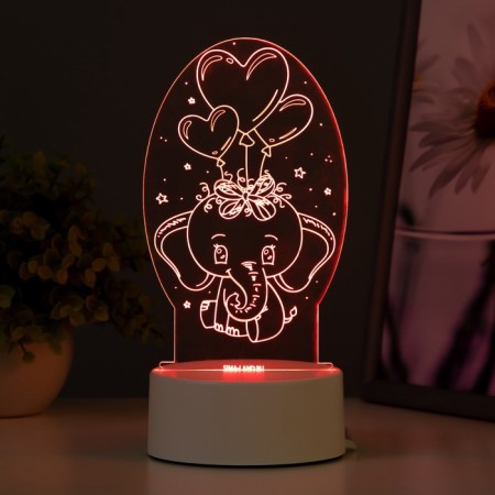 Light "Elephant" Led RGB from the network 11x9.5x18 cm Risalux-4
