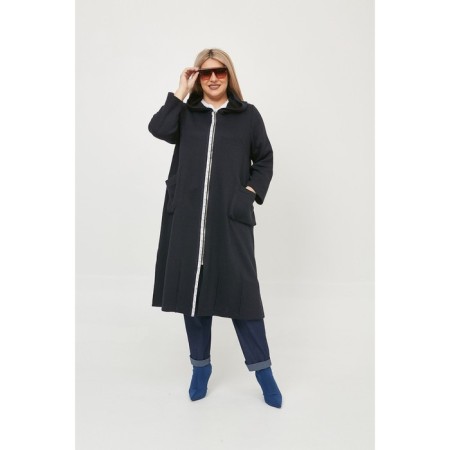 Cardigan female, size 56, blue color-1