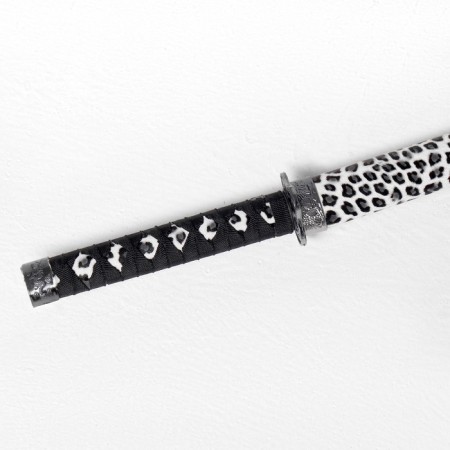 Souvenir weapon "Katana on the stand" Sheath under the leopard, light 89cm-5