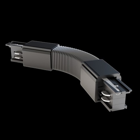 The Connector is flexible for the Technical TRA005CF-31B overhead track system, 24,2x3.3.3.2 cm, black color is black-2