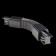 The Connector is flexible for the Technical TRA005CF-31B overhead track system, 24,2x3.3.3.2 cm, black color is black