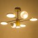 Chandelier 1851/7 LED 72W 3000-6000K black and gold 79x77x43 cm Bayerlux