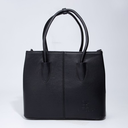 Women's bag El Masta with a zipper, external pocket, black color
