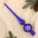 Top "Frosty Snowflake" 5.5x28 cm, blue