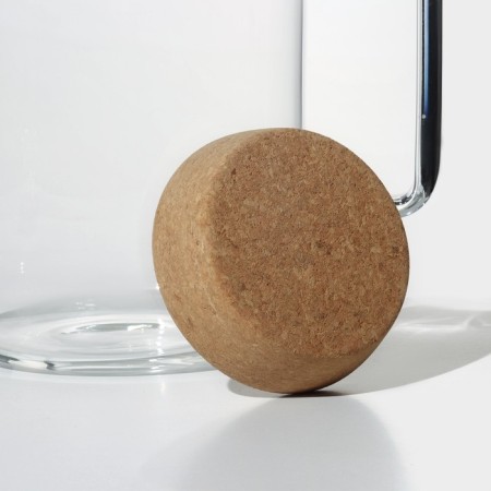 Glass jug with a cork cover Bellatenero "Eco", 1.8 l, 17 × 10.5 × 22 cm-2