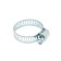 Chervyeric zein clamp, end-to-end carriage, diameter 16-25 mm, 8 mm width, galvanized