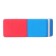 Eraser Combined Red-Blue Small Small 39 x 15 x 6 mm (barcode on a piece)