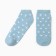 Women's socks shortened "peas", blue color, rr 23-25