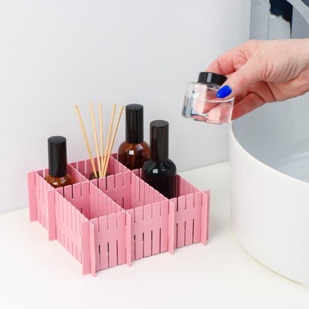 Organizer - Box dividing, 37 × 7 cm, 4 pcs, color mix-4