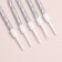 Set of candles in the cake "Spiral", 200pc, 5 cm, silver metallic