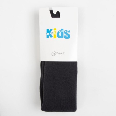 Leggings of children's terry, dark gray color, height 122-128-3