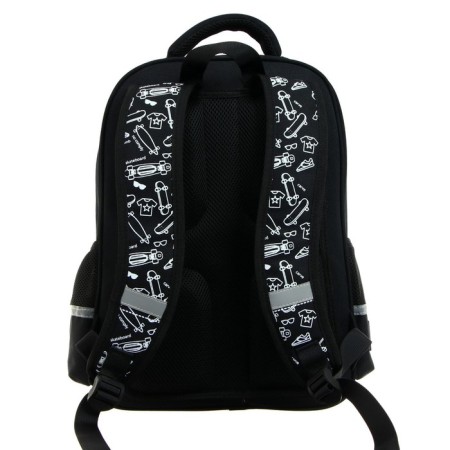 School backpack Bruno VisConti, 40 x 30 x 19 cm, ergonomic back, "Sport Pattern. Skate"-5