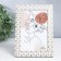 Photo frame plastic 10x15 cm "Moon phases" white with gold 17.5x12.3 cm
