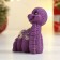 Figure soap "Snake of Malenka" purple with yellow spots
