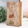 Safe Brush Tow to the leatherette "Squirrel in a palantin and with a handbag" 21x13x5 cm