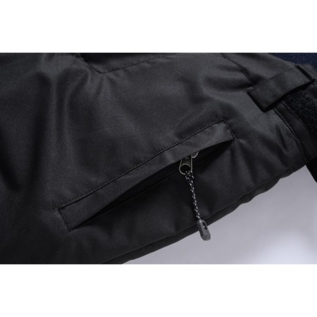 Ski pants for a boy, height 122 cm, black color-3