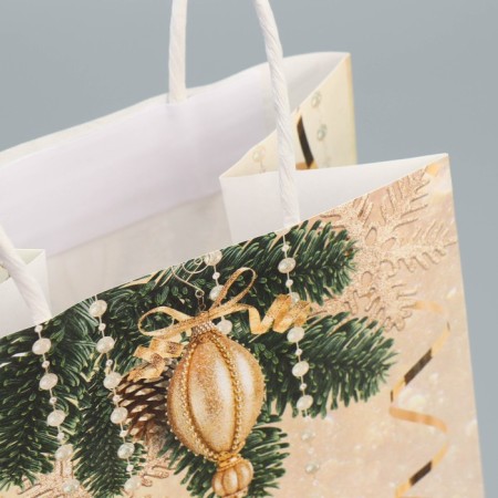 Package for the bottle "Champagne", 13 x 36 x 10 cm, New Year-6
