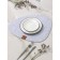 Serving napkin on the table "Gray", 33.5 × 38.4 cm, thickness 4 mm, color gray color