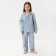 Pajama nursery from a flannel (shirt, trousers) kaftan "pineapple", height 98-104, blue