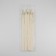 Lightning secret, No. 3, non -proceeding, castle machine, cotton, 30 cm, ivory color