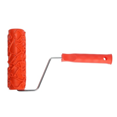 Decorative tundra roller, rubber, "craquelure", handle d = 6 mm, 180 mm-5