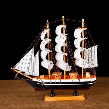 Souvenir medium -sized "Pilad" ship, Dark sides, 33x31x5 cm-5