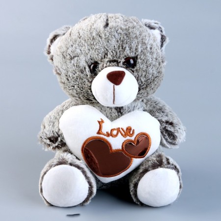 Soft toy "Mishutka with the heart", 25 cm, color mix-5