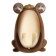 Pussoir children's "frog", brown color