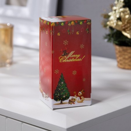 LED figure "Golden Christmas tree" 5 × 12 × 5 cm, plastic, LR44 batteries, glow warm white-3