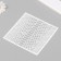 Plastic stencil "Snake print. Snake of snake" 15x15cm