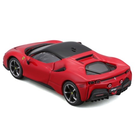 Racing machine Bburago Ferrari SF90 Stradale, Die-Cast, 1:43, Red color-4