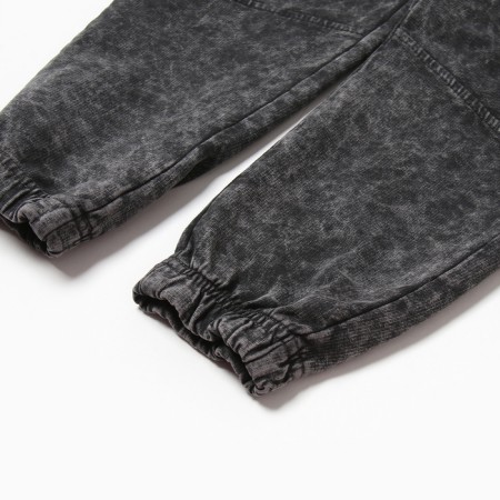 Pants for the boy, the color is dark gray, height 116-2