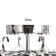 Snow chandelier 6x60W E27 chrome 54x54x45cm