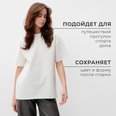 Women's T-shirt Minaku Oversize Fit: Color Ecc, Rr. 46-9
