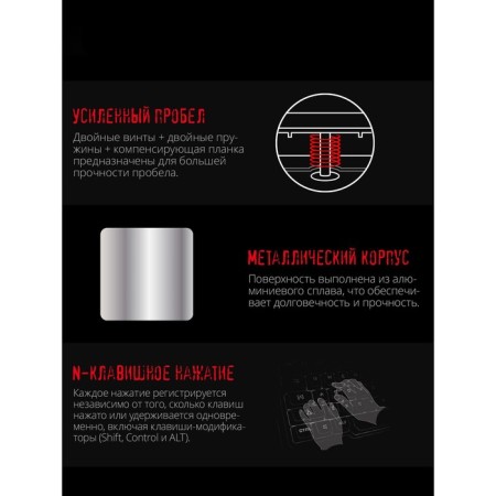 Keyboard A4Tech Bloody B765 Mechanical Gray USB for Gamer LED (B765 Grey/Neon (Green SW 10045-4
