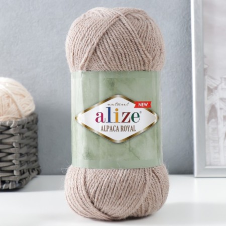 Yarn "Alpaca Royal New" 15% alpaca, 30% wool, 55% acrylic 250m/100g (695)