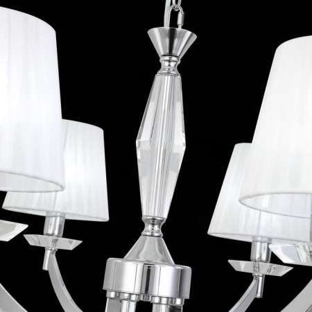 Suspension lamp ST LUCE. SL1756.103.06. Bello. 6x40 watts, E14, 78x78x35 cm, chromium color-9