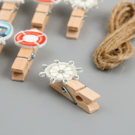 Decor for creativity Tree "Process. Captain of the ship" set of 10 pcs 4x1.8x1.2 cm-2