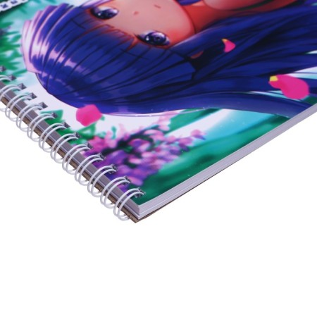 Sketchbook 190 x 190 mm, 40 sheets on the crest "Girl with a mask", solid substrate, matte lamination, block coated paper 150 g/m2-3