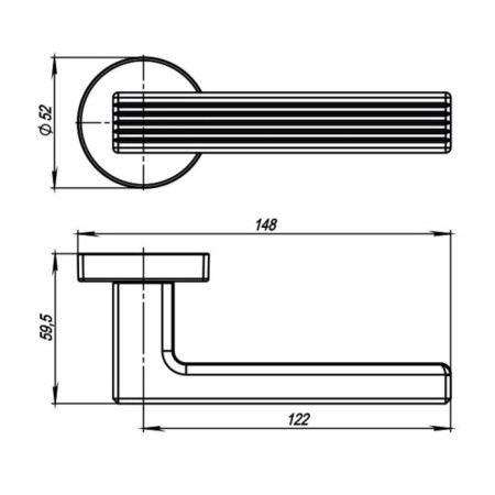 Separate handle Line URB6 BL-26, black-1